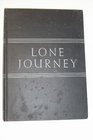 Lone Journey The Life of Roger Williams