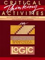 Critical Thinking Activities in Patterns Imagery Logic