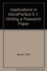 Wordperfect 51 Applied Writing Research Papers