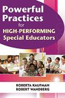 Powerful Practices for HighPerforming Special Educators