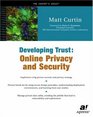 Developing Trust Online Privacy and Security