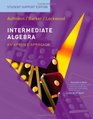 Intermediate Algebra Student Support Edition