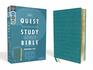 NIV Quest Study Bible Personal Size Leathersoft Teal Comfort Print The Only Q and A Study Bible