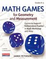 Math Games for Geometry and Measurement Games to Support Independent Practice in Math Workshop and More