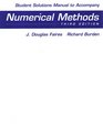 Student Solutions Manual for Faires/Burden's Numerical Methods
