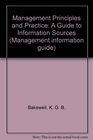 Management Principles and Practice A Guide to Information Sources