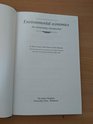 Environmental Economics  An Elementary Introduction