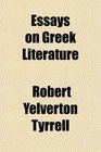 Essays on Greek Literature