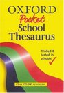 Oxford Pocket School Thesaurus 2002