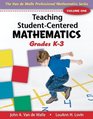 Teaching StudentCentered Mathematics Volume I Grades K3 with eBook DVD