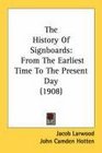 The History Of Signboards From The Earliest Time To The Present Day