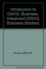 Longman GNVQ Business Advanced Level Induction Introduction to Advanced GNVQ Business