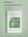 Student Solutions Manual for Probability and Statistics for Engineers and Scientists