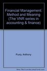Financial Management Method and Meaning