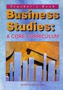 Business Studies A Core Curriculum