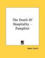 The Death Of Hospitality  Pamphlet