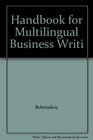 Handbook for Multilingual Business Writing
