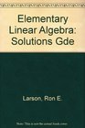 Elementary Linear Algebra Solutions Gde