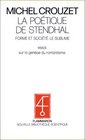 Le Sublime La potique de Stendhal