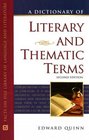 A Dictionary of Literary And Thematic Terms