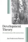 Development Theory  Deconstructions/Reconstructions
