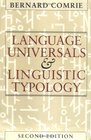 Language Universals and Linguistic Typology  Syntax and Morphology