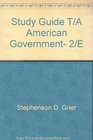 Study Guide T/A American Government 2/E
