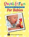 Quick  Fun Learning Activities for Babies