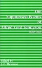Suppressed Poems of Alfred Lord Tennyson 1830 1868