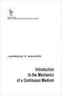 Introduction to the Mechanics of a Continuous Medium (Prentice-Hall Series in Engineering of the Physical Sciences)