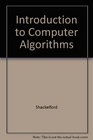Introduction to Computer Algorithms