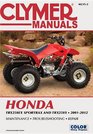 Clymer Manuals Honda Trx250ex Sportrax and Trx250x 20012012