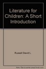 Literature for children A short introduction