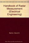 Handbook of Radar Measurement