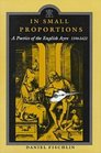 In Small Proportions A Poetics of the English Ayre 15961622