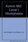 Komm Mit Level I Worksheets