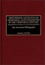 FirstPerson Accounts of Genocidal Acts Committed in the Twentieth Century An Annotated Bibliography