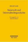 Naturrecht und Universalrechtsgeschichte