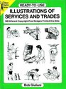 ReadytoUse Illustrations of Services and Trades  98 Different CopyrightFree Designs Printed One Side