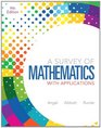 A Survey of Mathematics with Applications Plus MyMathLab  Access Card Package