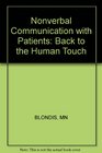 Nonverbal Communication with Patients Back to the Human Touch