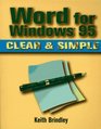 Word for Windows 95 Clear  Simple