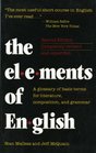 Elements of English 2nd Edition A Glossary of Basic Terms for Literature Composition and Grammar