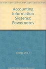 Accounting Information Systems Powernotes