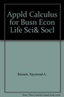 Appld Calculus for Busn Econ Life Sci Socl