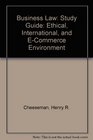 Business Law Ethical International  ECommerce Environment study guide