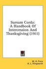 Sursum Corda A Handbook Of Intercession And Thanksgiving