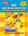 101 Basic Words Sticker Book/ 101 Pegatinas De Palabras Basicas