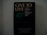 Give to Live How Giving Can Change Your Life