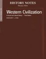 History Notes Volume I for Western Civilization A Social and Cultural History Volume 1